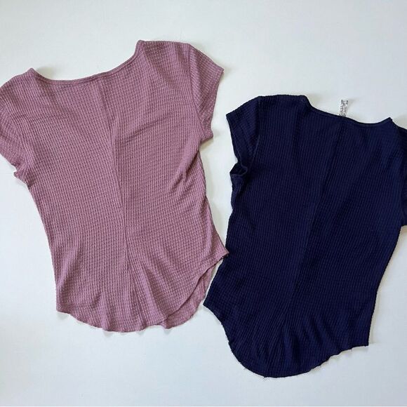 Bundle of 2 Free People One Of The Girls Baby Tees XS - Picture 6 of 9